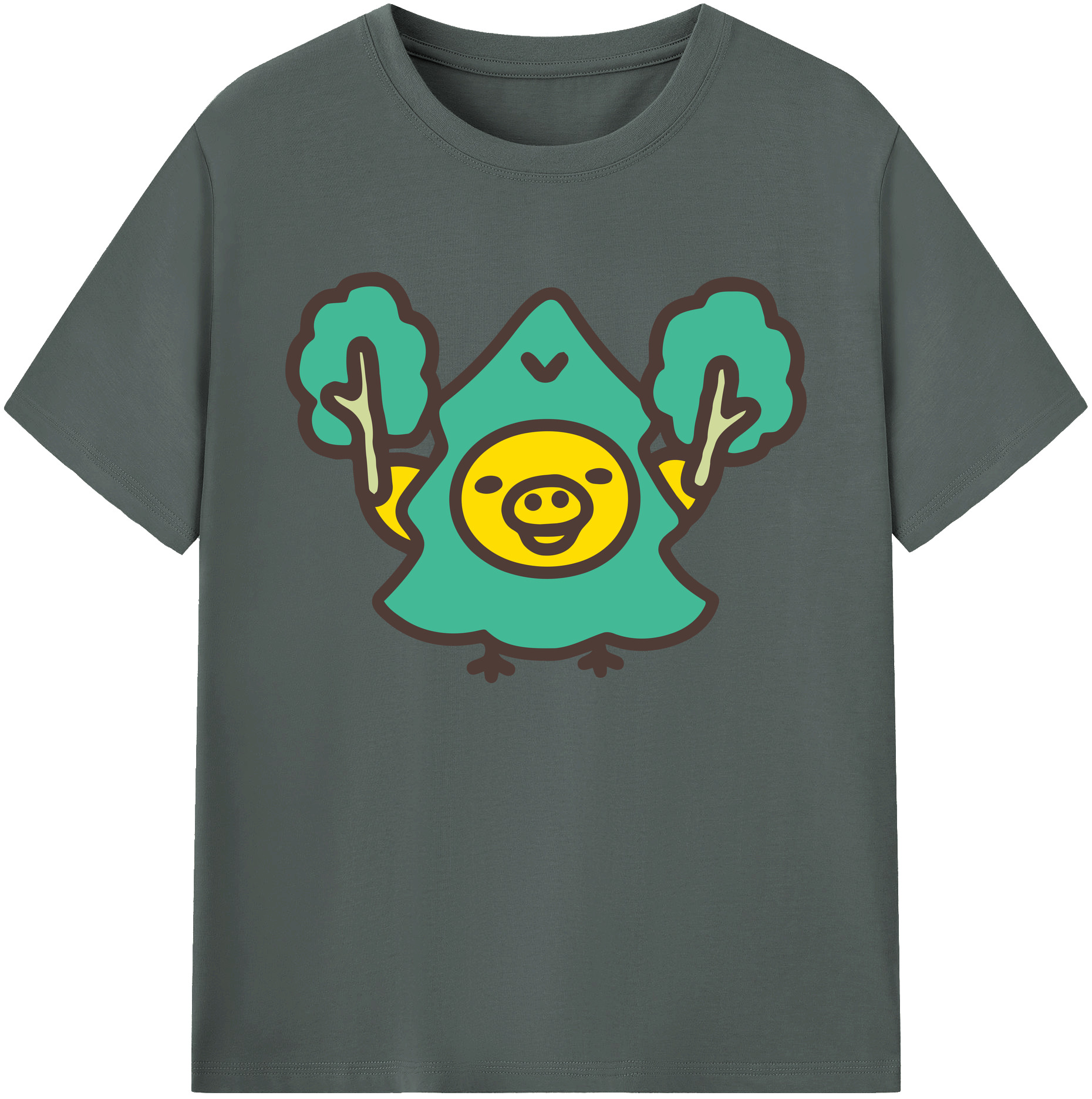（画像用） リラックマ リラックマ キイロイトリ Rilakkuma Korilakkuma Kiiroitori 綿100％ メンズ半袖Tシャツ｜肌触りやわらか＆通気性